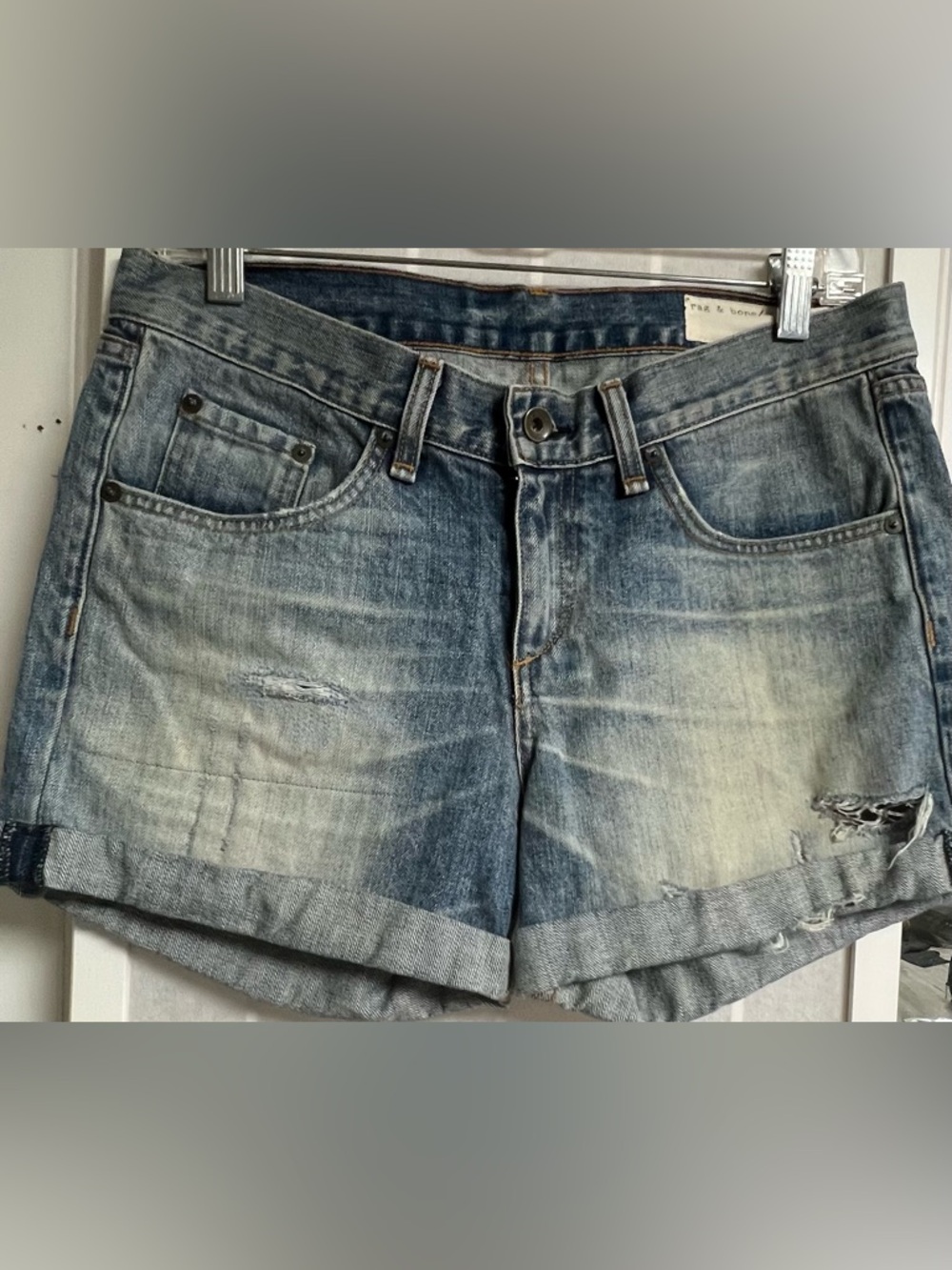 Rag and Bone Roll Cuff Boyfriend short